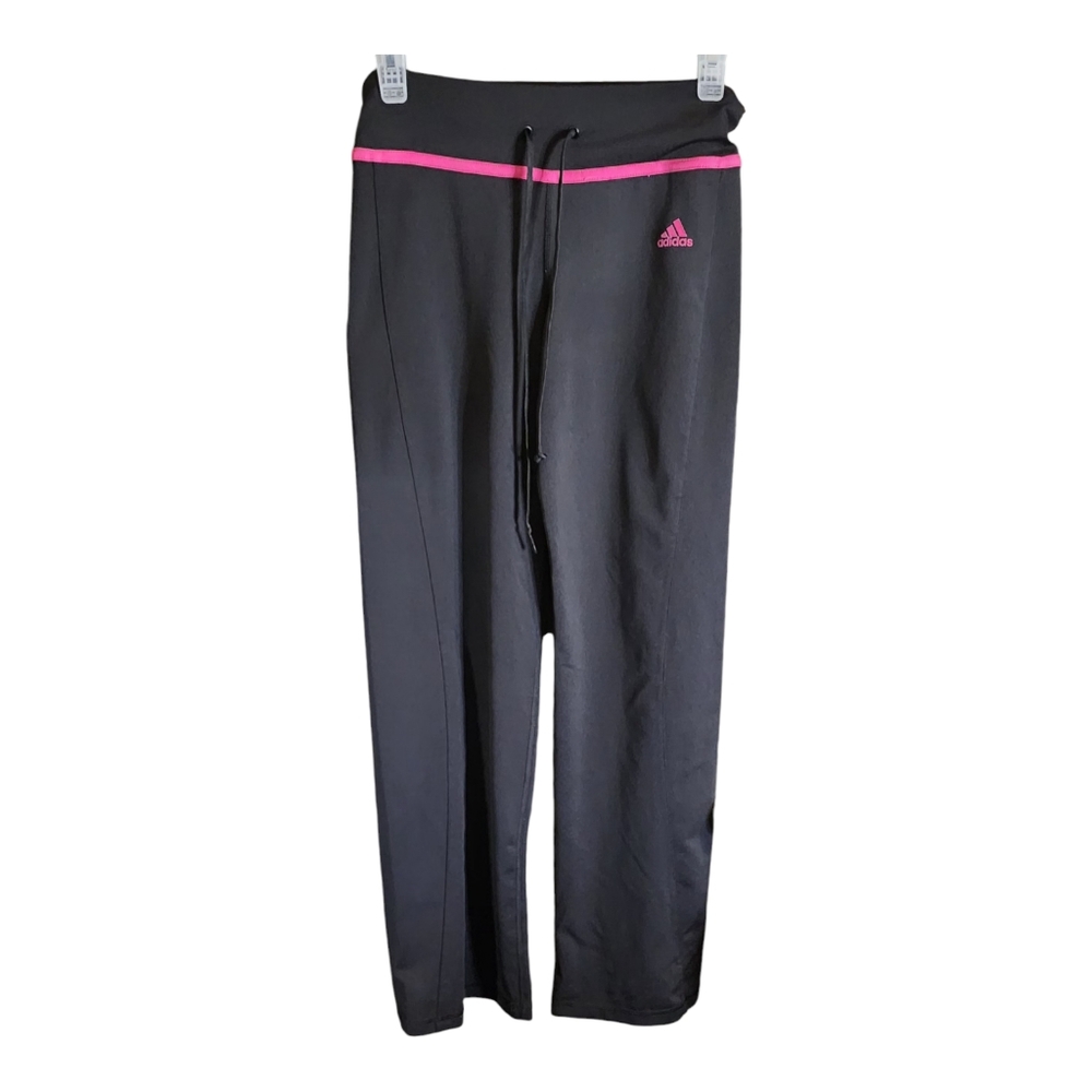Adidas Womens Black & Pink Athletic  Bottoms Size S